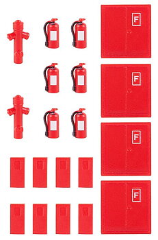 Brandsläckare 6st, brandpost, brandsläckare
