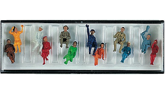 Sittande figurer, 12 st