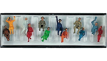 Sittande figurer, 12 st