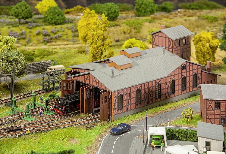 Depot set engine shed