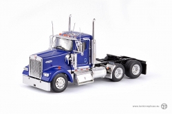 Kenworth W900 Day Cab 6x4, blå