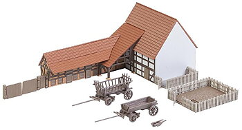 Agricultural building with accessories