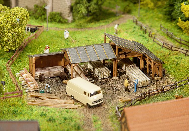 Timber storage sheds