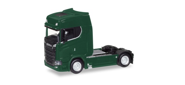 Scania CS HD V8 dragbil 2a, mossgrön