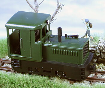 Diesellok Plymouth, svart/grön