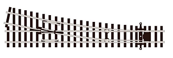 Växel höger H0n3, Peco R762mm, unifrog