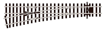 Växel vänster H0n3, R762mm Unifrog