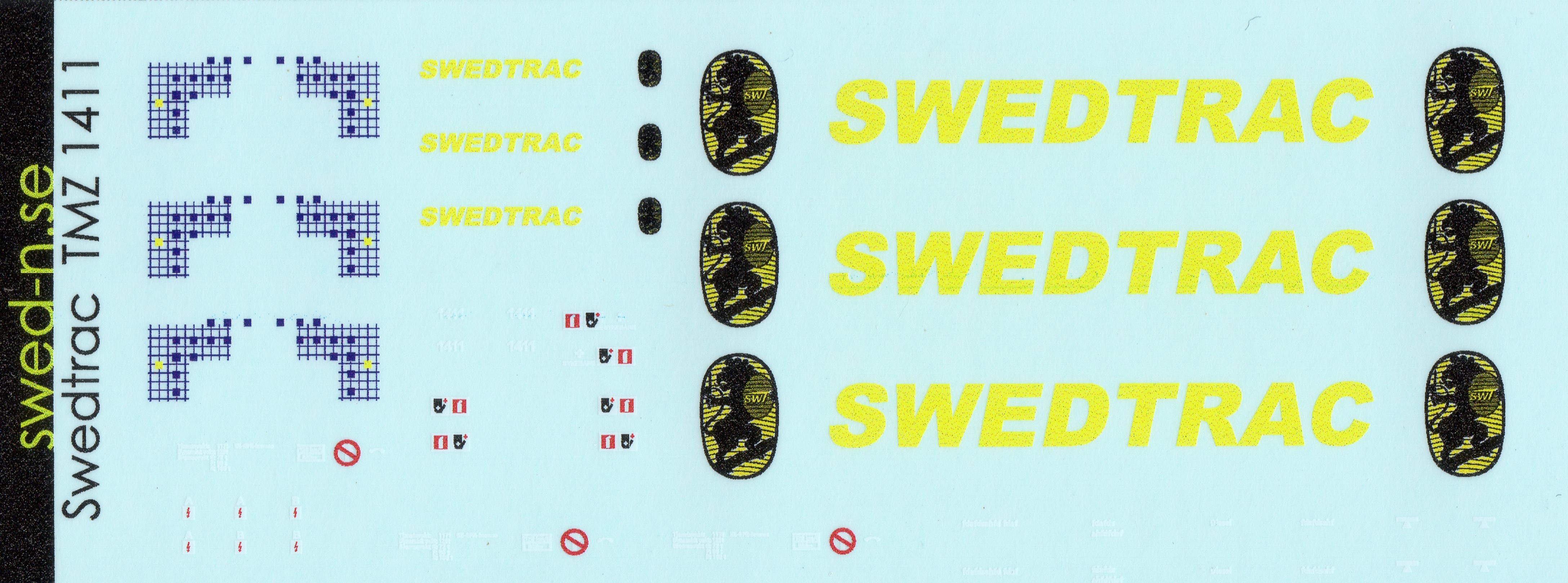 Decals Swedtrac TMZ 1411