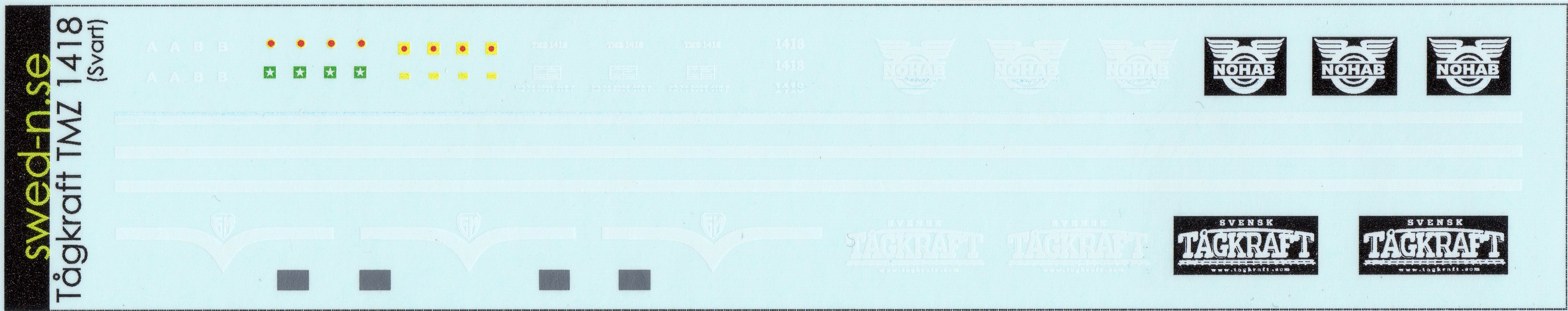 Dekalark Tågkraft TMZ 1418 (svart)