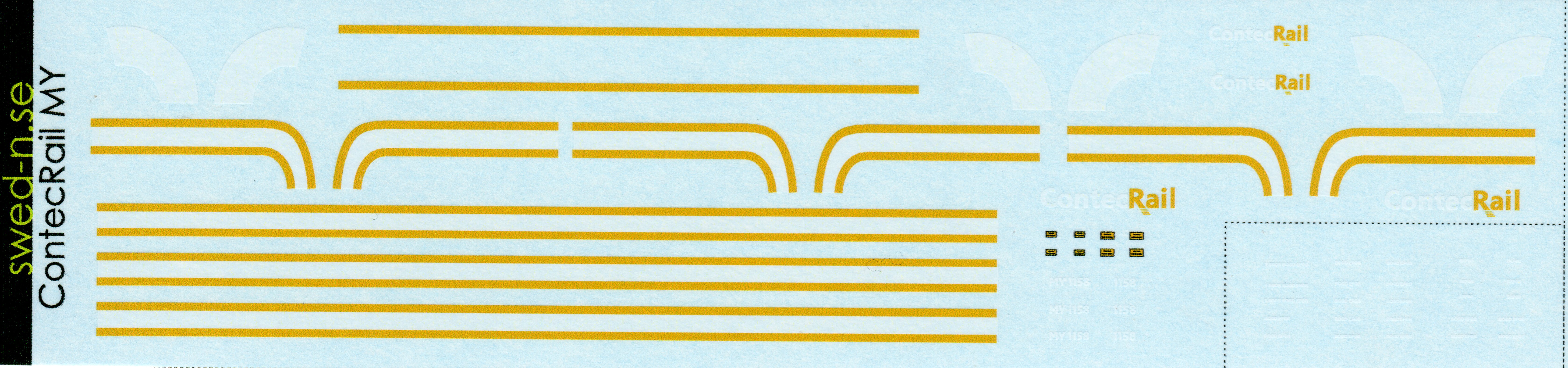 Decals Contec rail MY