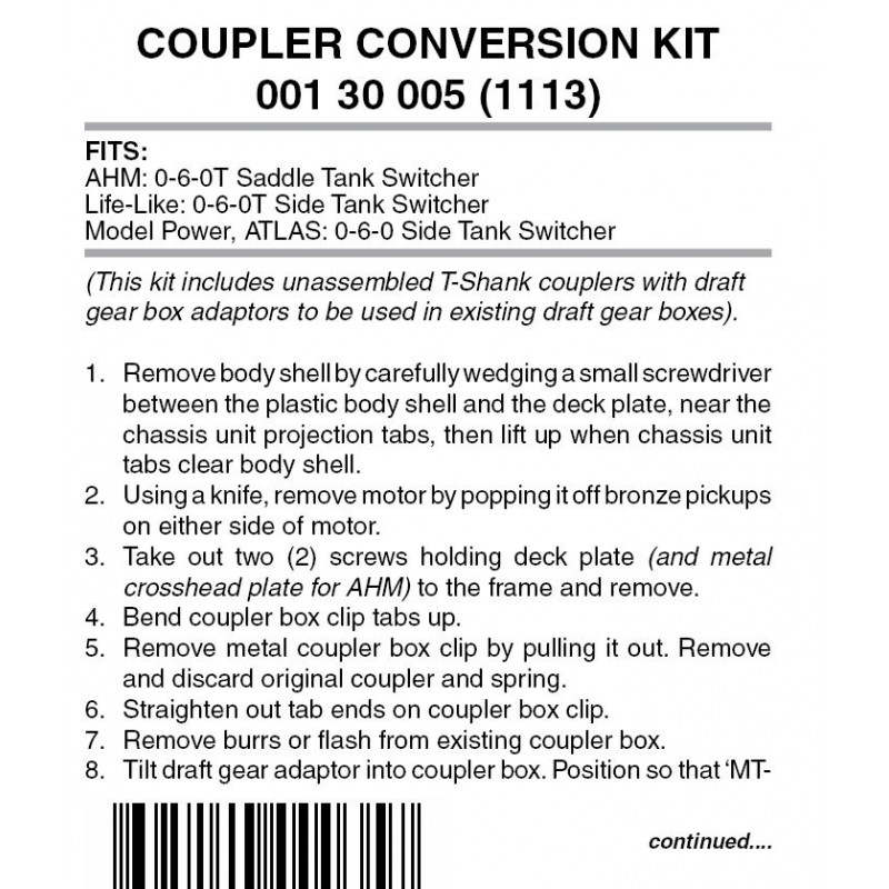 Conversion Kit, 1113