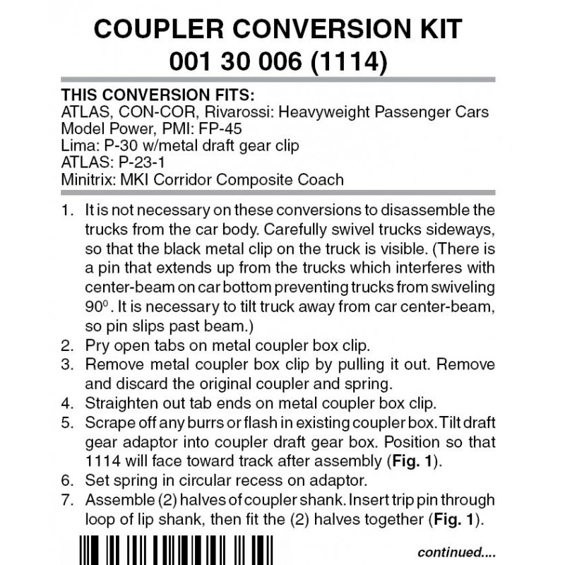 Conversion Kit, 1114