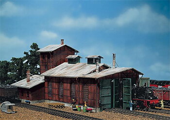 Lokstall, 2 spår