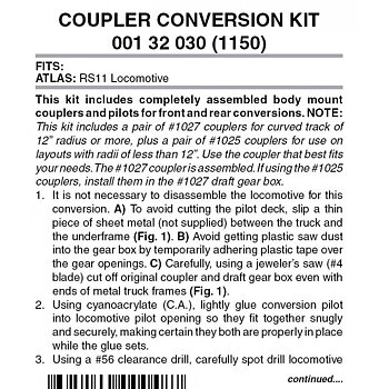 Pilot Conversion Kit 1150