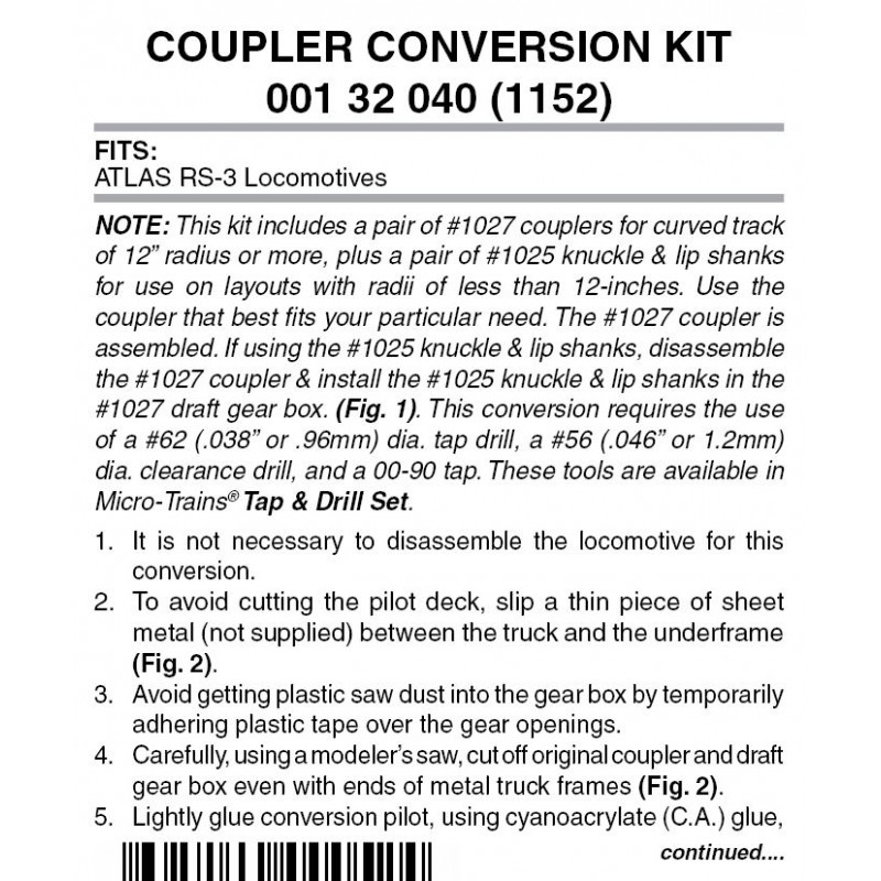 Pilot Conversion Kit 1152