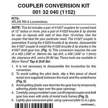 Pilot Conversion Kit 1152