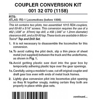 Pilot Conversion Kit 1158