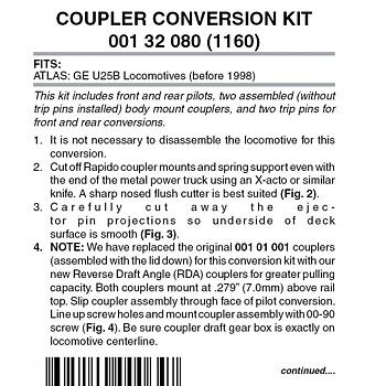 Pilot Conversion Kit 1160