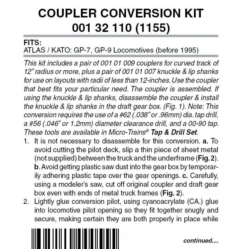 Pilot Conversion Kit 1155