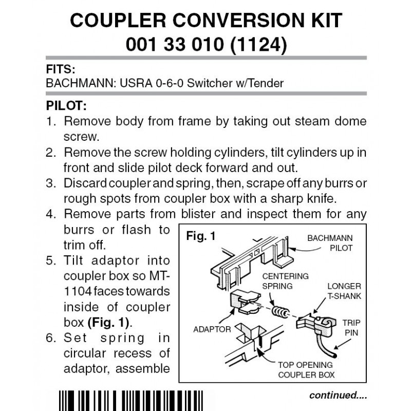 Pilot Conversion Kit 1124