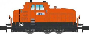 Diesellok DHG 500 C 'RBH', orange, DCC