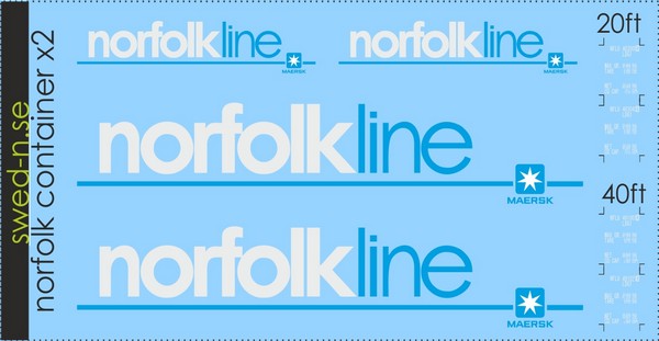 Norfolk Line Container x2