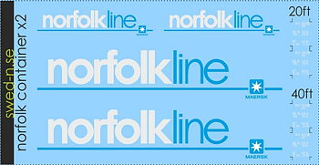 Norfolk Line Container x2