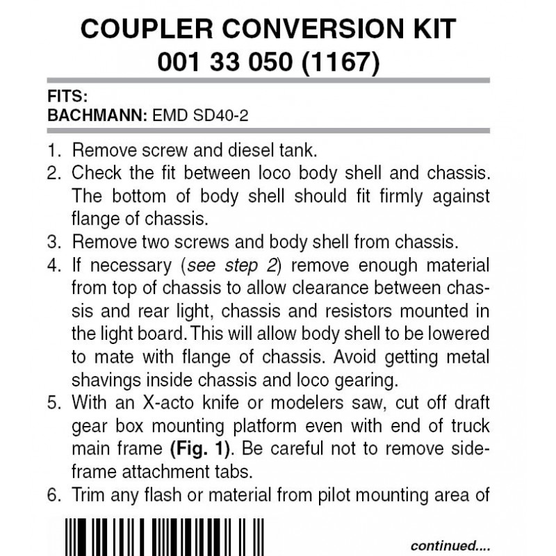 Pilot Conversion Kit 1167