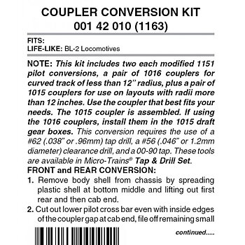 Pilot Conversion Kit 1163