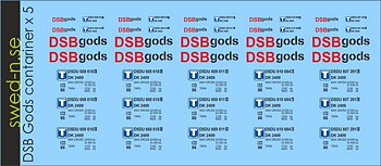 DSB Gods Container x 5