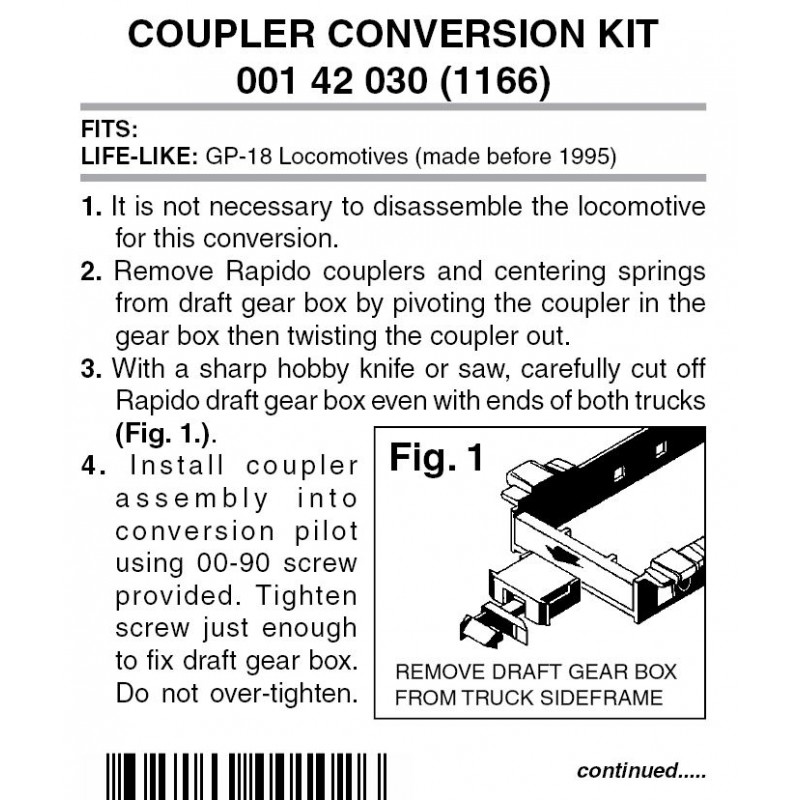 Pilot Conversion Kit 1166