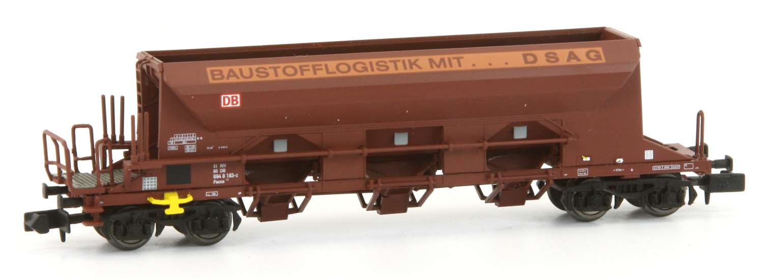 Grusvagn Facns 133 'DSAG', rödbrun, DB AG