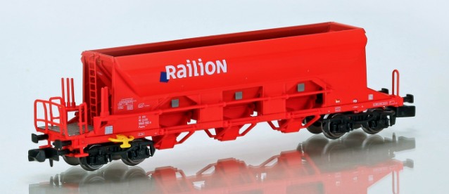 Grusvagn Facns 133, trafikröd, DB Railion