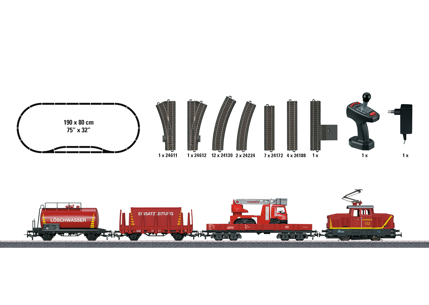 Märklin Start up - "Fire Department" Starter Set for Children Ages 6 and above