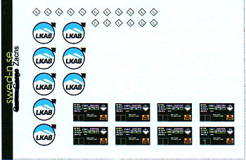 LKAB Zancs x4, dekalark N-skala