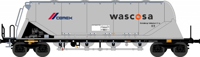Cementsilovagn Uacns 'Wascosa-cemex', silver