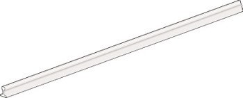 Code 83 Flat Bottom Rail, nickel silver, 914mm x6