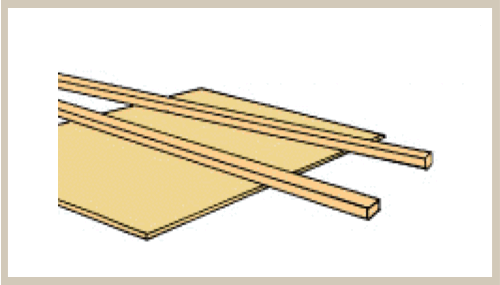 NE Strip Wood H0 5/16 x 3/4 x 24"