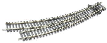 Curved Double Radius, R/H Turnout, Insulfrog Cd100