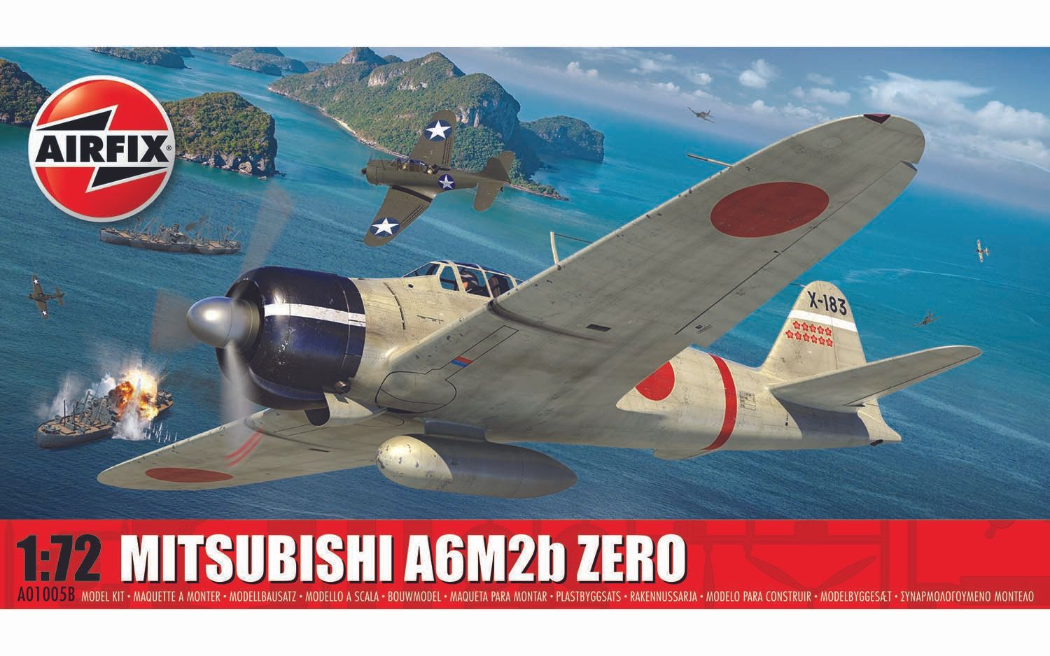 Mitsubishi A6M2b Zero, WWII Japanese Fighter 1/72