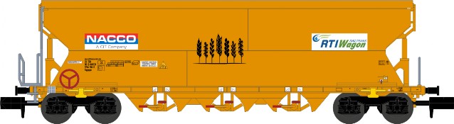 Spannmålsvagn Tagnpps 101m³ 'RTI Wagon', orange, NACCO