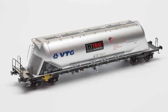 Cementsilovagn Uacns 'VTG-Holcim-iBau', silver
