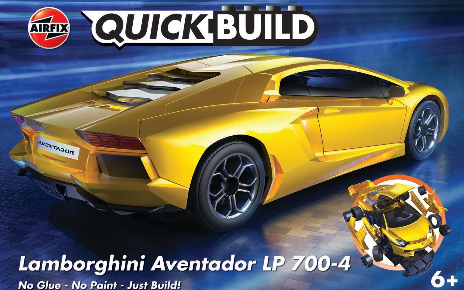 Lamborghini Aventsdor Yellow, Quick Build