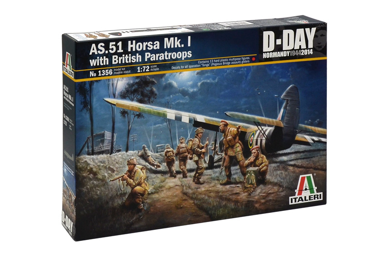 AS.51 Horsa Mk.I m. britiska fallskärmsjägare 1/72