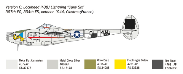 Lockheed P-38J 'Lightning' 1/72 - 5