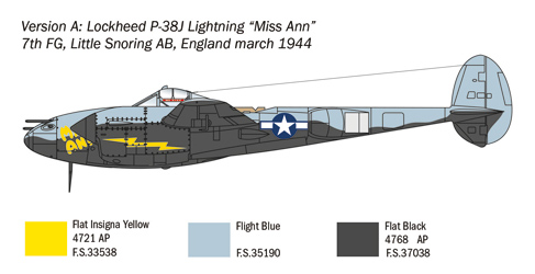 Lockheed P-38J 'Lightning' 1/72 - 3