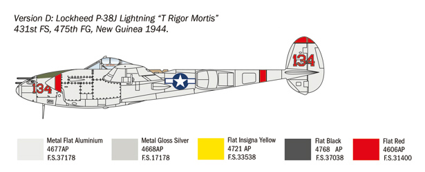 Lockheed P-38J 'Lightning' 1/72 - 6