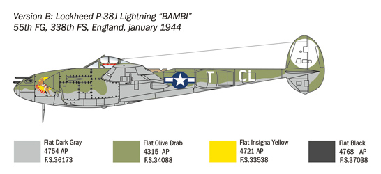 Lockheed P-38J 'Lightning' 1/72 - 4