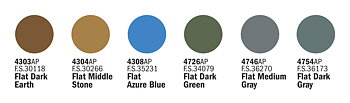 Acrylic Set (6x) WWII RAF A/C