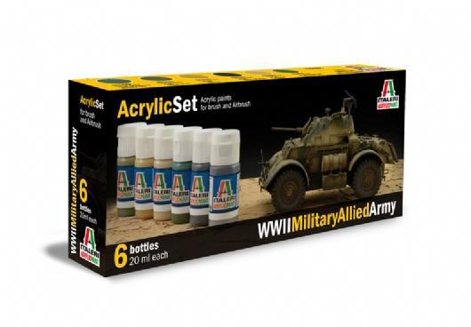 Acrylic Set (6x) WWII Allid Army